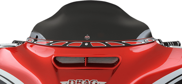 Klock Werks KW12-00-0002 Fairing Vent Screen - Round - Chrome - sxspowersports