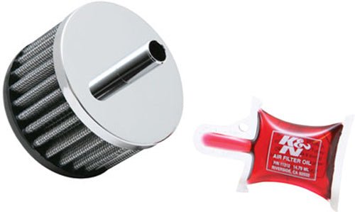 K&N 62-1050 Crankcase Vent Air Filter - Remote Mount - sxspowersports
