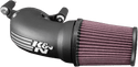 K&N Engineering 57-1134 Aircharger Intake System with Cast Aluminum Intake Tubes - Satin Black - sxspowersports