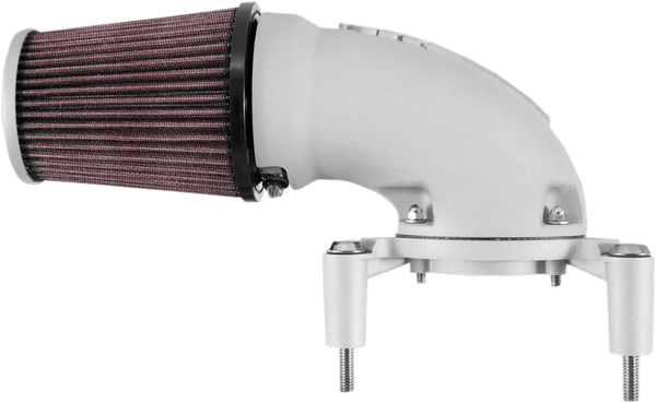 K&N Engineering 57-1134S Aircharger Intake System with Cast Aluminum Intake Tubes - Satin Silver - sxspowersports