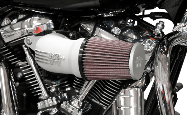 K&N Engineering 63-1139S Aircharger Intake System - Silver Cast with Fins - sxspowersports