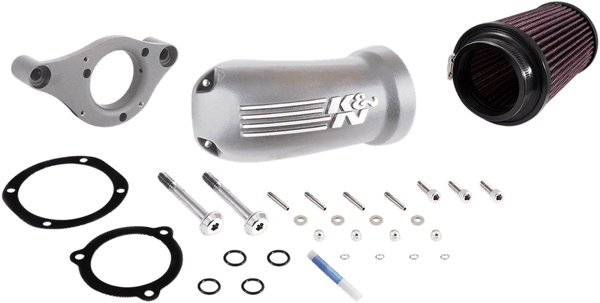 K&N Engineering 63-1139S Aircharger Intake System - Silver Cast with Fins - sxspowersports