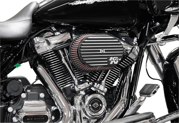 K&N Engineering RK-3952 RK-Series Street Metal Sidedraft Air Intake System - Matte Black - sxspowersports
