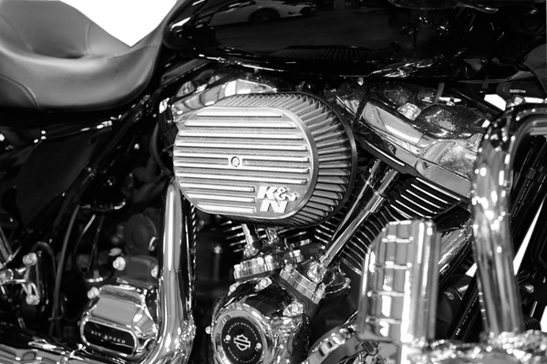 K&N Engineering RK-3952S RK-Series Street Metal Sidedraft Air Intake System - Silver - sxspowersports