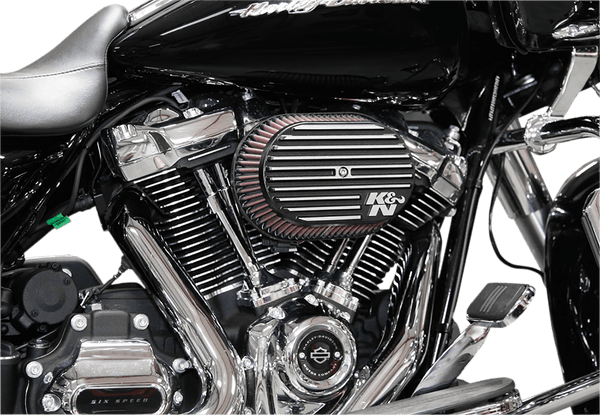 K&N Engineering RK-3953 RK-Series Street Metal Sidedraft Air Intake System - Matte Black - sxspowersports