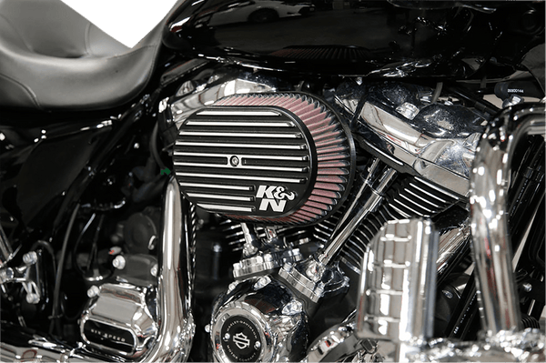 K&N Engineering RK-3953 RK-Series Street Metal Sidedraft Air Intake System - Matte Black - sxspowersports