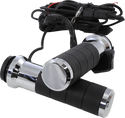 KOSO AX068M00 KOSO Titan-X Heated Grips Chrome Electric Throttle - sxspowersports