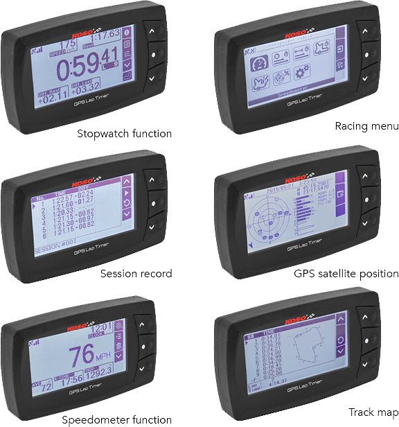 KOSO BA045100 GPS Lap Timer - sxspowersports
