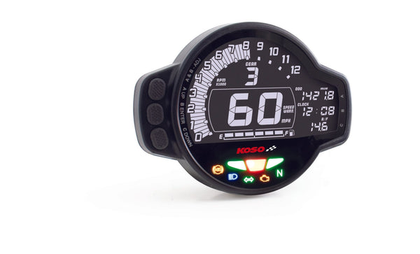 KOSO BA078100-GR MS-01 Multifunction Meter - sxspowersports
