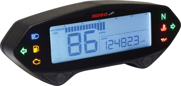 Koso North America BA041000 HD-04 Series Gauges - Chrome - sxspowersports