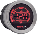 Koso North America BA050510 Oil Temperature Gauge - Silver - 2in. - sxspowersports