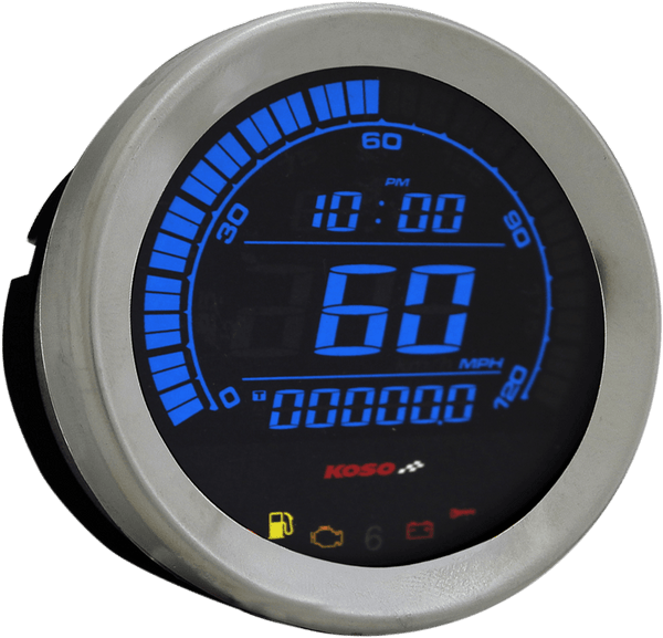 Koso North America BA051110 4in. Tachometer Gauge - Black - sxspowersports