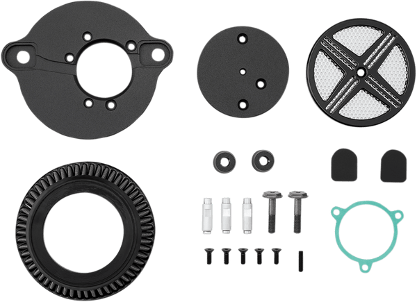 LA Choppers LA-2390-03B Air Cleaner Assembly - xXx Cover - Black - sxspowersports