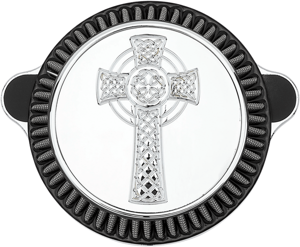 LA Choppers LA-2397-03 Air Cleaner Assembly - Celtic Cross Cover - Chrome - sxspowersports