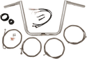 LA Choppers LA-7312KT1-66 14in. Ape Hanger Handlebar Kit - Chrome - sxspowersports