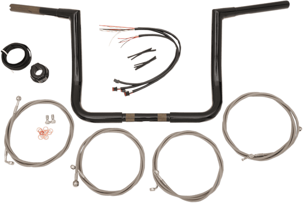 LA Choppers LA-7312KT1-66 14in. Ape Hanger Handlebar Kit - Chrome - sxspowersports
