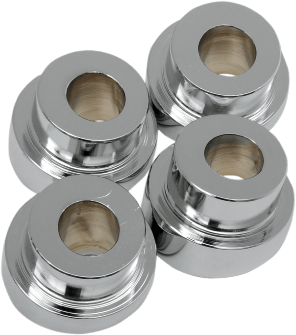 LA Choppers LA-7400-10 Angled Riser Bushing Kit - 10 Deg. - Chrome - sxspowersports