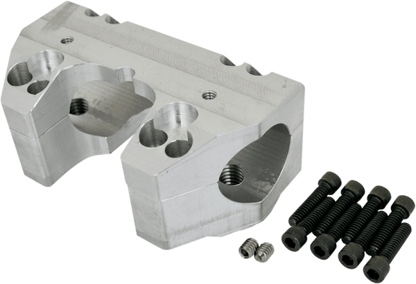 LA Choppers LA-7415-03 Handlebar Clamp Set - 1in Diameter Clamping Area - sxspowersports