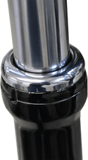 LA Choppers LA-7503-39 Fork Dust Covers - 39mm - Chrome - sxspowersports