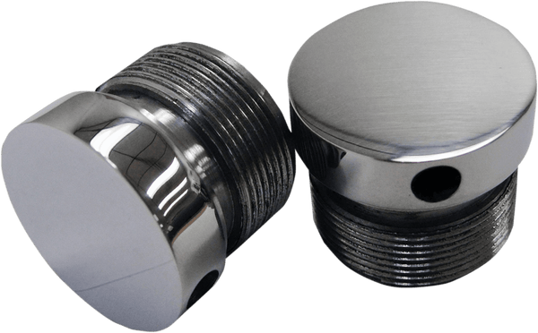 LA Choppers LA-7504-39 Flush-Mount Fork Caps - 39mm - Polished - sxspowersports