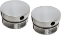 LA Choppers LA-7504-49 Flush-Mount Fork Caps - 49mm - Polished - sxspowersports