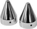 LA Choppers LA-7811-00 Axle Caps - Chrome Spike - sxspowersports