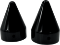LA Choppers LA-7811-00B Axle Caps - Black Spike - sxspowersports