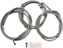 LA Choppers LA-8010B19 Stainless Steel Brake Line Kit - 18-20in. Ape Hangers - sxspowersports