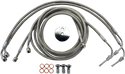 LA Choppers LA-8050B16 Stainless Steel Brake Line Kit - 15-17in. Ape Hangers - sxspowersports