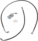 LA Choppers LA-8152B13B Black Vinyl-Coated Stainless Steel Brake Line Kit - 12-14in. Ape Hangers - sxspowersports