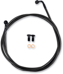 LA Choppers LA-8153B19M Midnight Braided Brake Line - 18-20in. Ape Hangers - sxspowersports