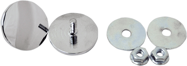 LA Choppers LA-9001-00 Fairing Mirror Hole Plugs - Chrome - sxspowersports