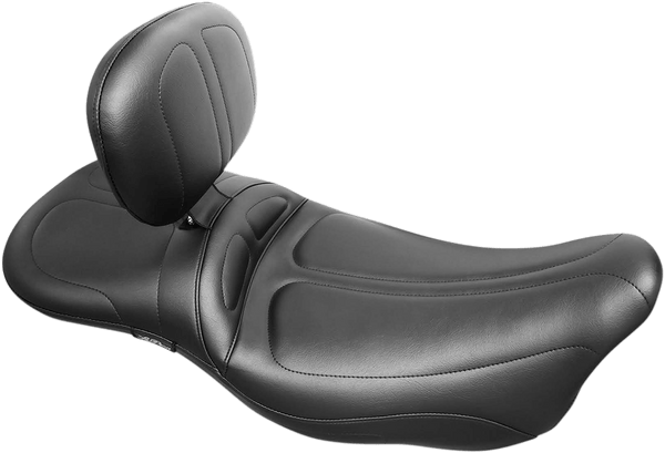 Le Pera LK-957DLTBR Maverick DLT Seat with Backrest - Black Stitch - sxspowersports