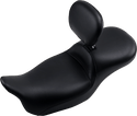 Le Pera LK-957DLTBRS Maverick DLT Seat with Backrest - Black Smooth - sxspowersports