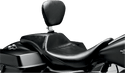 Le Pera LK-987DLGT1 Outcast Daddy Long Legs Seat with Backrest - Double Diamond Inlay Stitch - White - sxspowersports