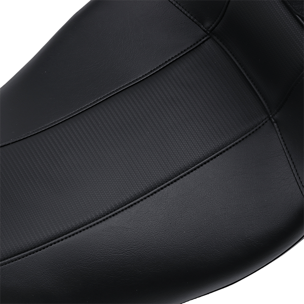 Le Pera LK-997BRGT3 Outcast GT 2UP Carbon Fiber Seat with Backrest - Black - sxspowersports