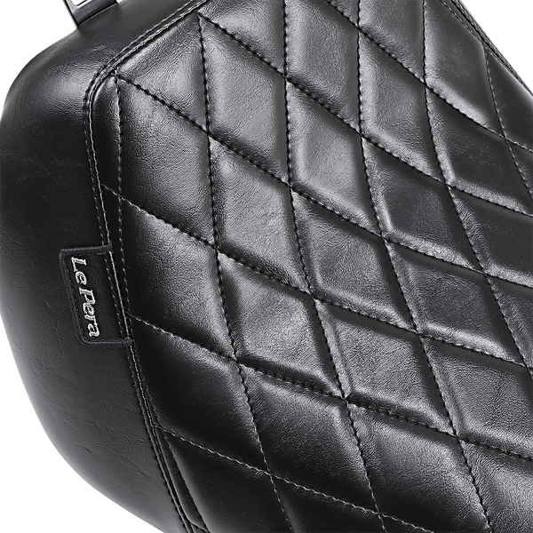 Le Pera LYO-007DM Bare Bones Diamond Stitch Solo Seats - sxspowersports