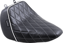 Le Pera LYO-007DMWTP Bare Bones Diamond Stitch Solo Seats with White Piping - sxspowersports
