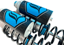 Legends 1310-1943 Revo-Arc Piggyback XL Heavy Duty Coil Suspension - 13in. L - Clear - sxspowersports
