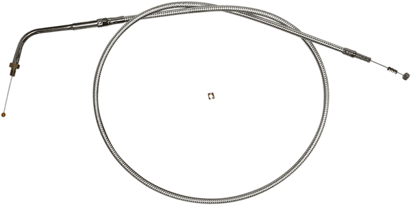 Magnum 3465S Sterling Chromite II Braided Idle Cable for S&S E/G Carburetors - sxspowersports