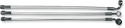 Magnum 36138SW Sterling Chromite II E-Z Align Single Disc Front Brake Line - 35deg. Top Angle - 38in. - sxspowersports