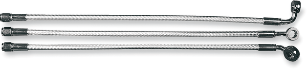 Magnum 36158SW Sterling Chromite II E-Z Align Single Disc Front Brake Line - 35deg. Top Angle - 58in. - sxspowersports