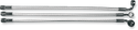 Magnum 36160SW Sterling Chromite II E-Z Align Single Disc Front Brake Line - 35deg. Top Angle - 60in. - sxspowersports