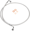 Magnum 36242SW Sterling Chromite II E-Z Align Single Disc Front Brake Line - 90deg. Top Angle - 42in. - sxspowersports