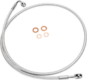 Magnum 36438SW Sterling Chromite II E-Z Align Single Disc Front Brake Line - 180deg. Top Angle - 38in. - sxspowersports