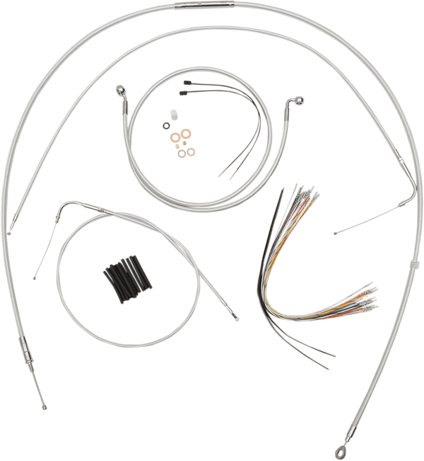 Magnum 387821 Sterling Chromite II Handlebar Installation Kit for 12-14in. Ape - sxspowersports