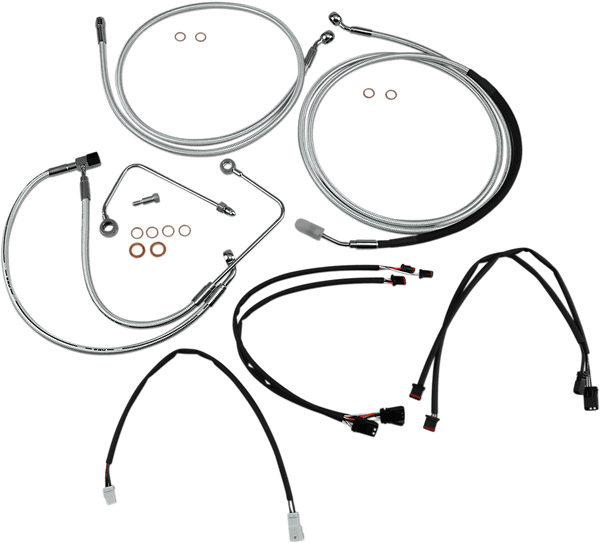 Magnum 387823 Sterling Chromite II Handlebar Installation Kit for 18-20in. Ape - sxspowersports