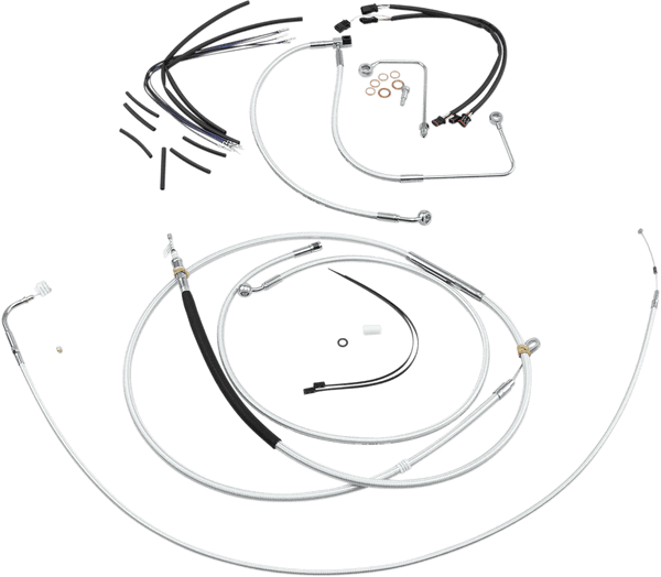 Magnum 387832 Sterling Chromite II Handlebar Installation Kit for 15-17in. Ape - sxspowersports
