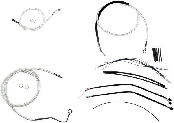 Magnum 387851 Sterling Chromite II Handlebar Installation Kit for 12-14in. Ape - sxspowersports