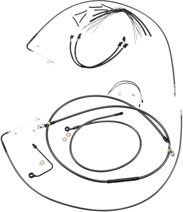 Magnum 487364 Black Pearl Handlebar Installation Kit for 10in. Ape - sxspowersports